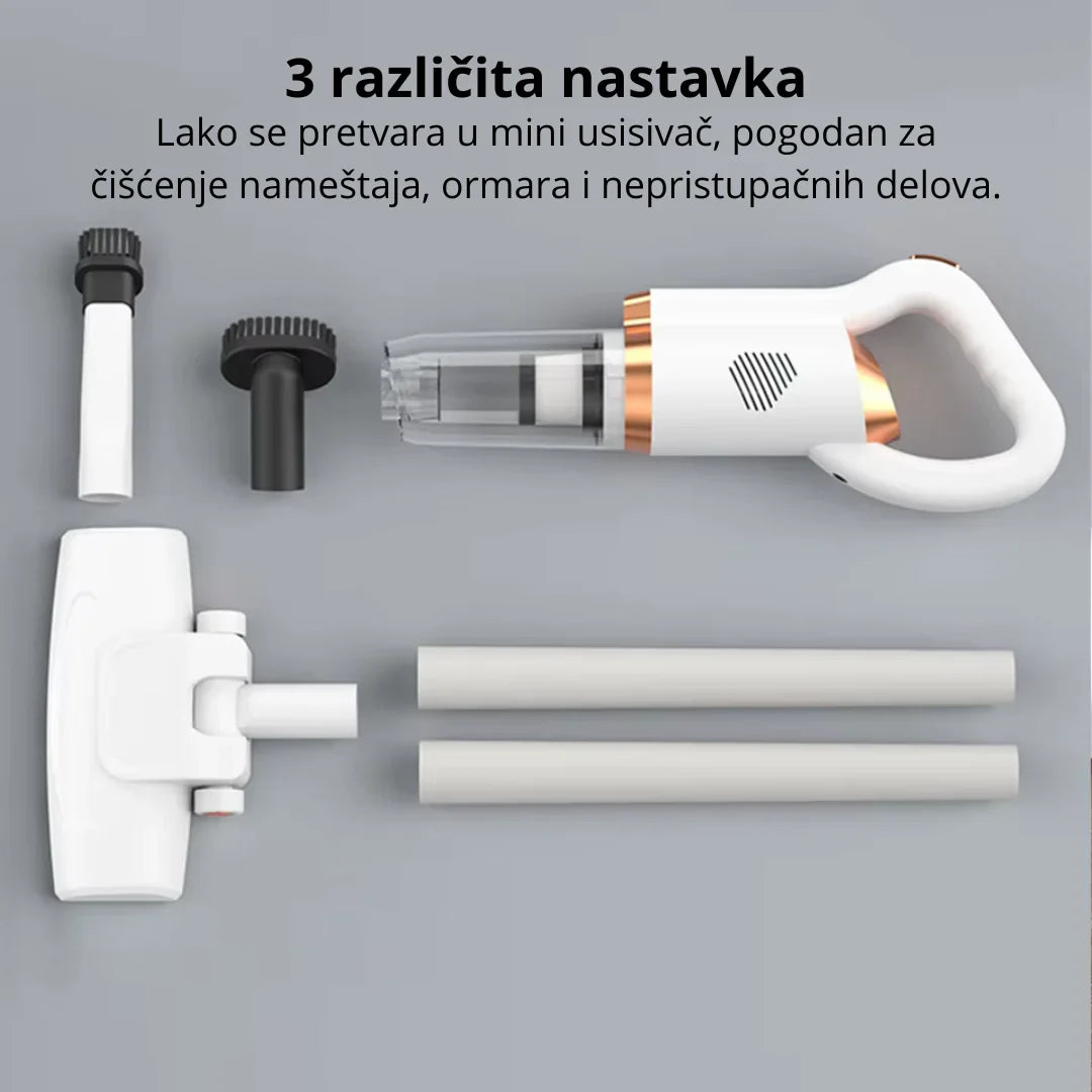 Bežični štapni usisivač 3 u 1