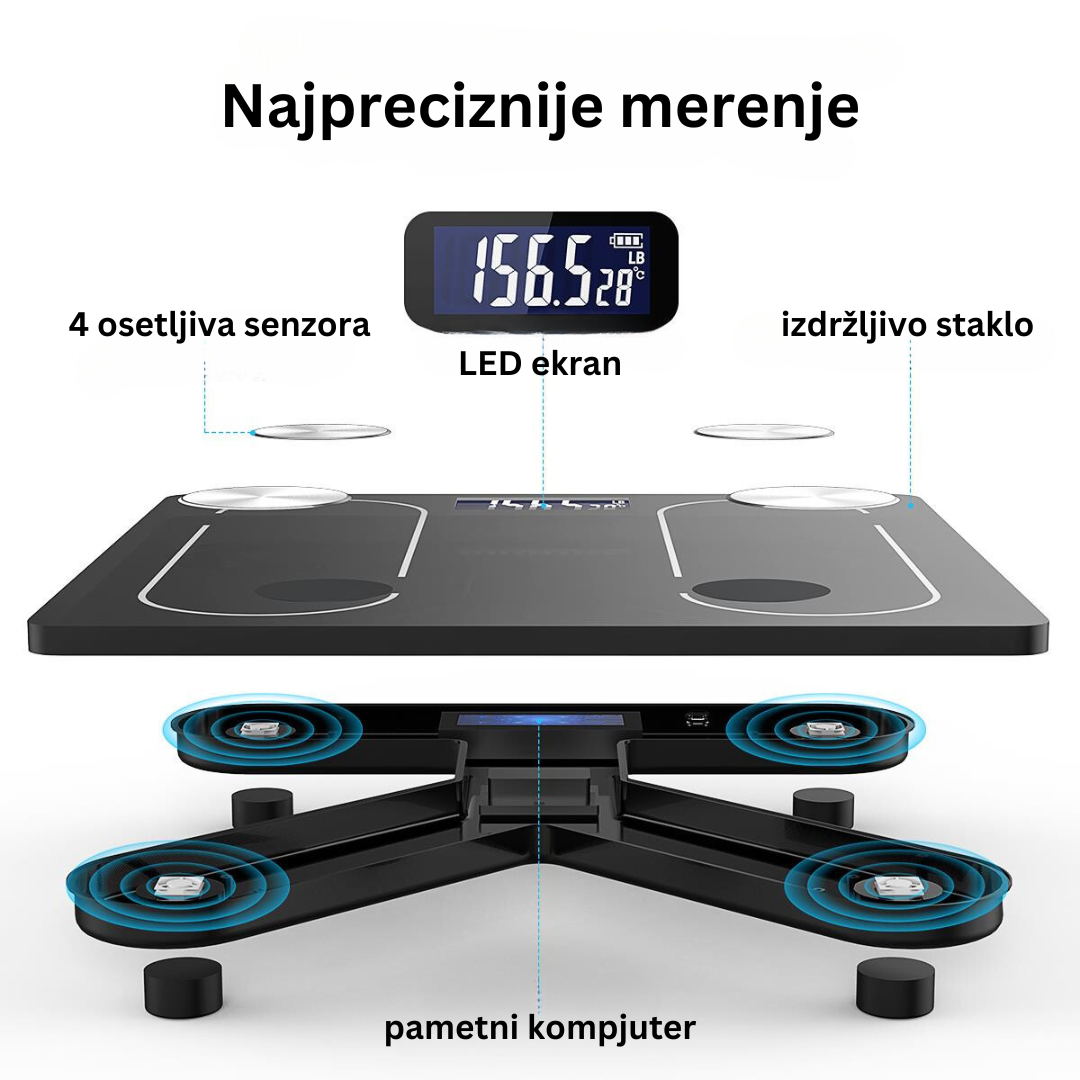 Pametna vaga za merenje telesnog sastava i težine